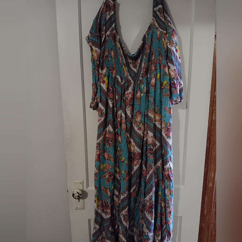 Torrid Floral Dress Ruched Top